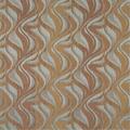 Designer Fabrics 54 in. Wide Brown And Blue- Abstract Flame Chenille Upholstery Fabric F516